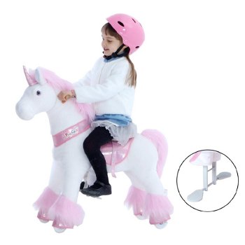 Ponycycle Glitter Unicorn Ux302 voor kinderen van 3 tot 5 jaar - 0