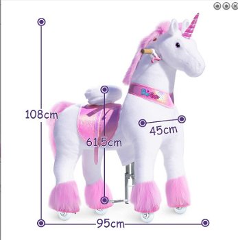 Ponycycle Glitter Unicorn Ux502 voor kinderen vanaf 7 jaar - 0