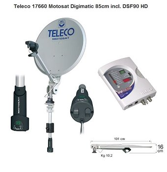 Teleco Motosat Digimatic 85cm + DSF90E HD BLX - 0