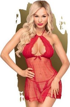 Babydoll met String Rood - L/XL - 0