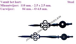 = Wijzers Oeil-de-Boeuf - Schoolklok =47314
