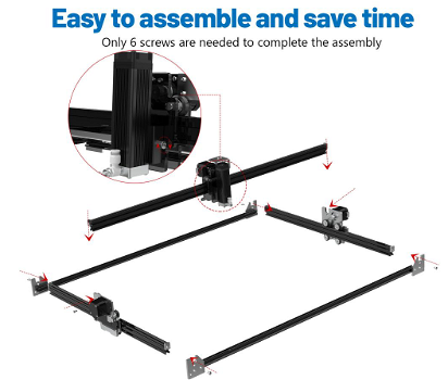 NEJE 3 MAX E30130 Portable Laser Engraving Machine Engraving Area 460 x 810mm - 2