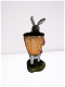 Figuurdecoratie Konijn met een mand op zijn rug Pot - 2 - Thumbnail