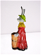 Figuurdecoratie van het Lady Rabbit met een mand Bloempot - 1 - Thumbnail