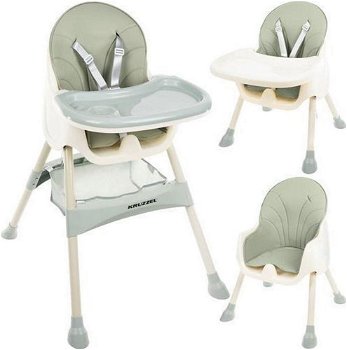 Kinderstoel 3 in 1 Verstelbaar - Kinderzitje - Licht groen - 0