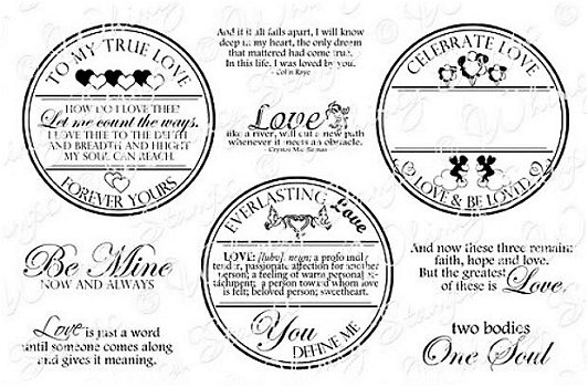 Nieuw cling stempellap Love Letter Seals van Whimsy Stamps - 0