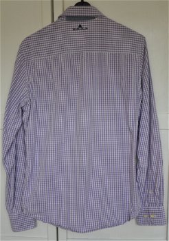 NZA blouse overhemd maat M Lila Paars geblokt / geruit - 1