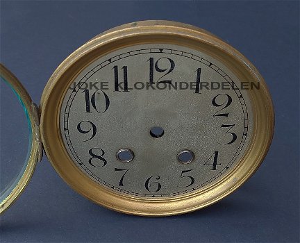 Pendule deur / wijzerplaat = geslepen vlak glas =47331 - 1