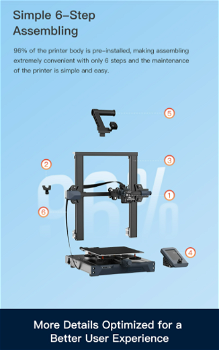 Creality Ender-3 S1 3D Printer, Sprite Dual-gear Direct Extr - 6