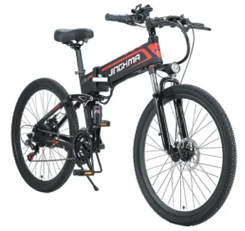 JINGHMA R3 500W 48V 12.8Ah 26 Inch Tire Electric Bicycle - 0