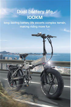 JINGHMA R7 800W 48V 12.8Ah 20 Inch Tire Electric Bicycle - 3