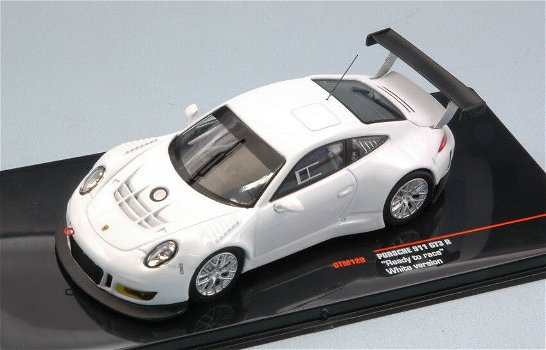 1:43 Ixo GTM120 Porsche 911 GT3 R 'ready to race' white - 0