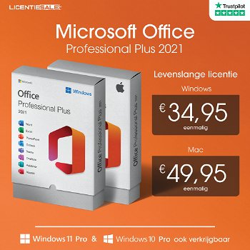 Microsoft Office 2021 Professional Plus (Windows) | Eenmalige aanschaf | Levenslang geldig - 1