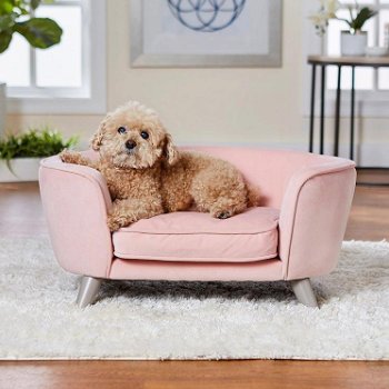 Hondenbank Romy Sofa Zacht Roze - 0