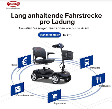 Sweetrich 1000S 300W Folding 4 Wheels Electric Mobility - 3