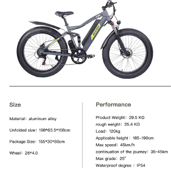 Bezior XF900 12.5Ah 48V 500W 26 Inch 45Km/h electric BIKE - 2