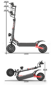 X-Tron T88 2800W x 2 Electric Scooter 85km/h 60V 38.6Ah Battery - 7