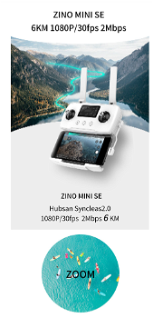 Hubsan Zino Mini SE GPS 6KM RC Drone with 4K 3 Batteries Bag - 4
