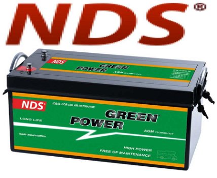 NDS GREENPOWER Service Accu AGM 12V 250Ah - 0