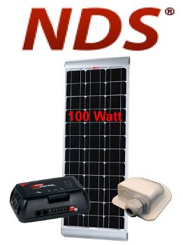 NDS SOLENERGY 100W Slimline Zonnepaneel SET + SC350M - 0