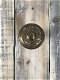 1 deurknop , Art Nouveau Knop met Rosette , messing - 6 - Thumbnail