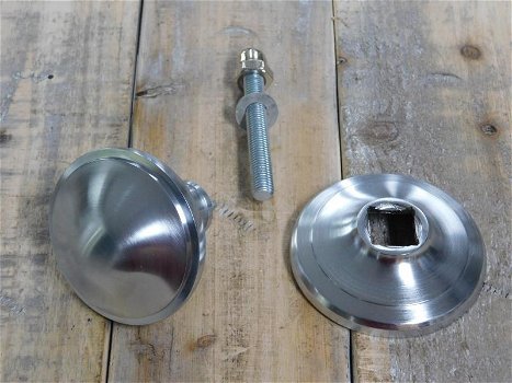 1 deurknop met rozet - stationaire, niet-draaibaar-massief - 1