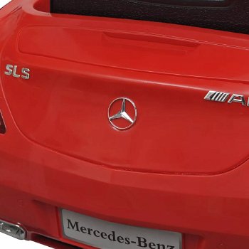 Elektrische auto Mercedes Benz SLS AMG rood 6 V met afstandsbediening - 1