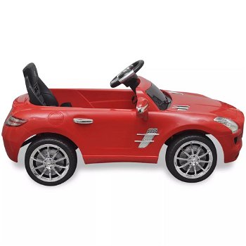 Elektrische auto Mercedes Benz SLS AMG rood 6 V met afstandsbediening - 3