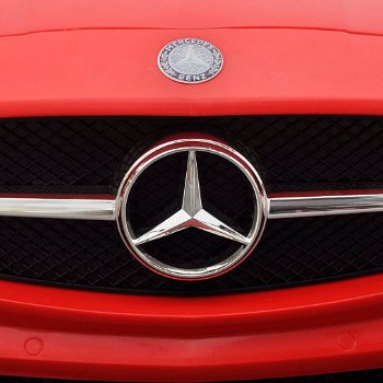Elektrische auto Mercedes Benz SLS AMG rood 6 V met afstandsbediening - 6