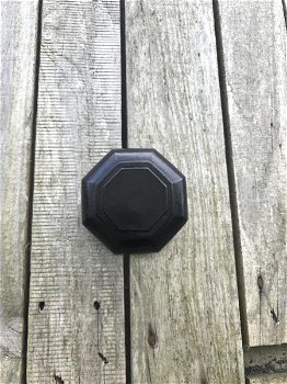 Een grote deurknop, zeer solide, mat zwart-deurknop - 2