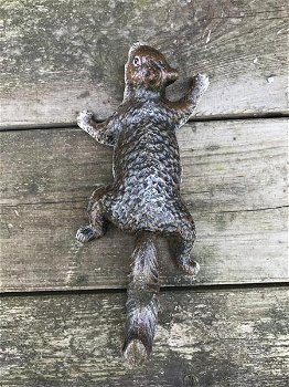 Een klimmende eekhoorn, gemaakt van gietijzer - 4