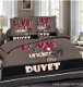 Kasteel dekbedovertrek Love under duvet, eenpersoons - 0 - Thumbnail