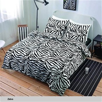 Husch dekbedovertrek Zebraprint, tweepersoons - 0