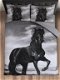 Husch dekbedovertrek Zwart paard, tweepersoons - 0 - Thumbnail