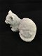 Een mooie liggende poes, gemaakt van steen , kat - 2 - Thumbnail