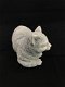 Een mooie liggende poes, gemaakt van steen , kat - 4 - Thumbnail