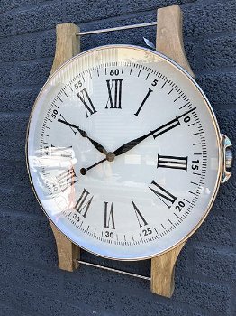 Prachtig fors wand horloge Portugieser-stijlvol!-klok-horloge - 5