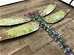 Set libelles, metalen wandornamenten, kado - 6 - Thumbnail