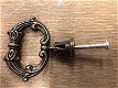 Vintage laden, kastdeur handvat-brass , messing ,beslag - 3 - Thumbnail