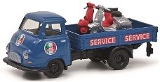 Schuco 1:87 Hanomag Kurier Vespa Service + 2 Vespa