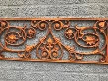 Balkon reling, raam rek, cast iron-rust , raam deco - 0