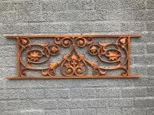 Balkon reling, raam rek, cast iron-rust , raam deco - 1