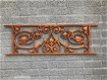 Balkon reling, raam rek, cast iron-rust , raam deco - 1 - Thumbnail