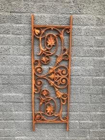 Balkon reling, raam rek, cast iron-rust , raam deco - 4