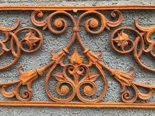 Balkon reling, raam rek, cast iron-rust , raam deco - 7