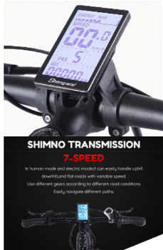 Shengmilo MX02S 1000W 48V 17Ah 26'' E-bike 40km/h Max Speed - 5