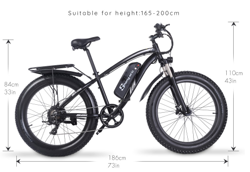 Shengmilo MX02S 1000W 48V 17Ah 26'' E-bike 40km/h Max Speed - 6