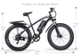 Shengmilo MX02S 1000W 48V 17Ah 26'' E-bike 40km/h Max Speed - 6 - Thumbnail