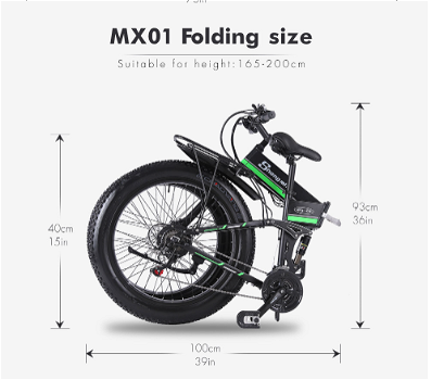 Shengmilo MX01 26 Inches Fat Tire Electric Bike 12 Magnetic Booster Bicycle - 7