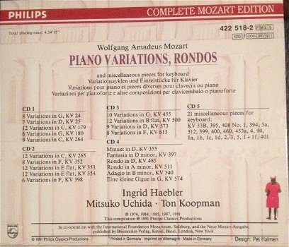 Ton Koopmans - Mozart ‎– Piano Variations, Rondos etc. (5 CD) - 1